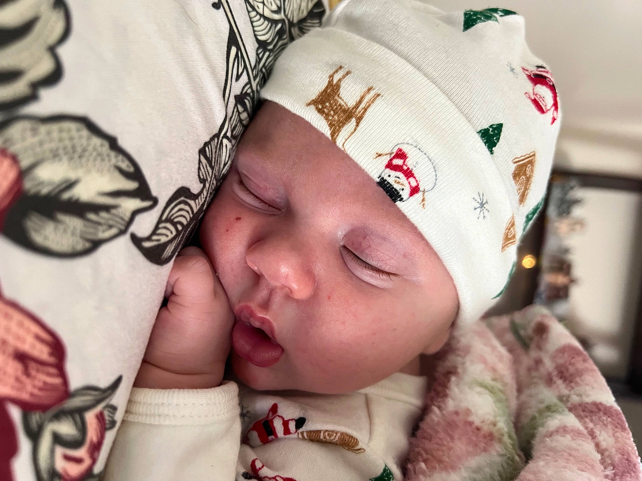 Lydia joined the competition — help win amazing prizes! baby, baby_sleeping, bedtime, cheek, child, comfort, eye, eyelash, fashion_accessory, finger, gesture, happy, head, headwear, interaction, linens, mouth, pattern, person, room