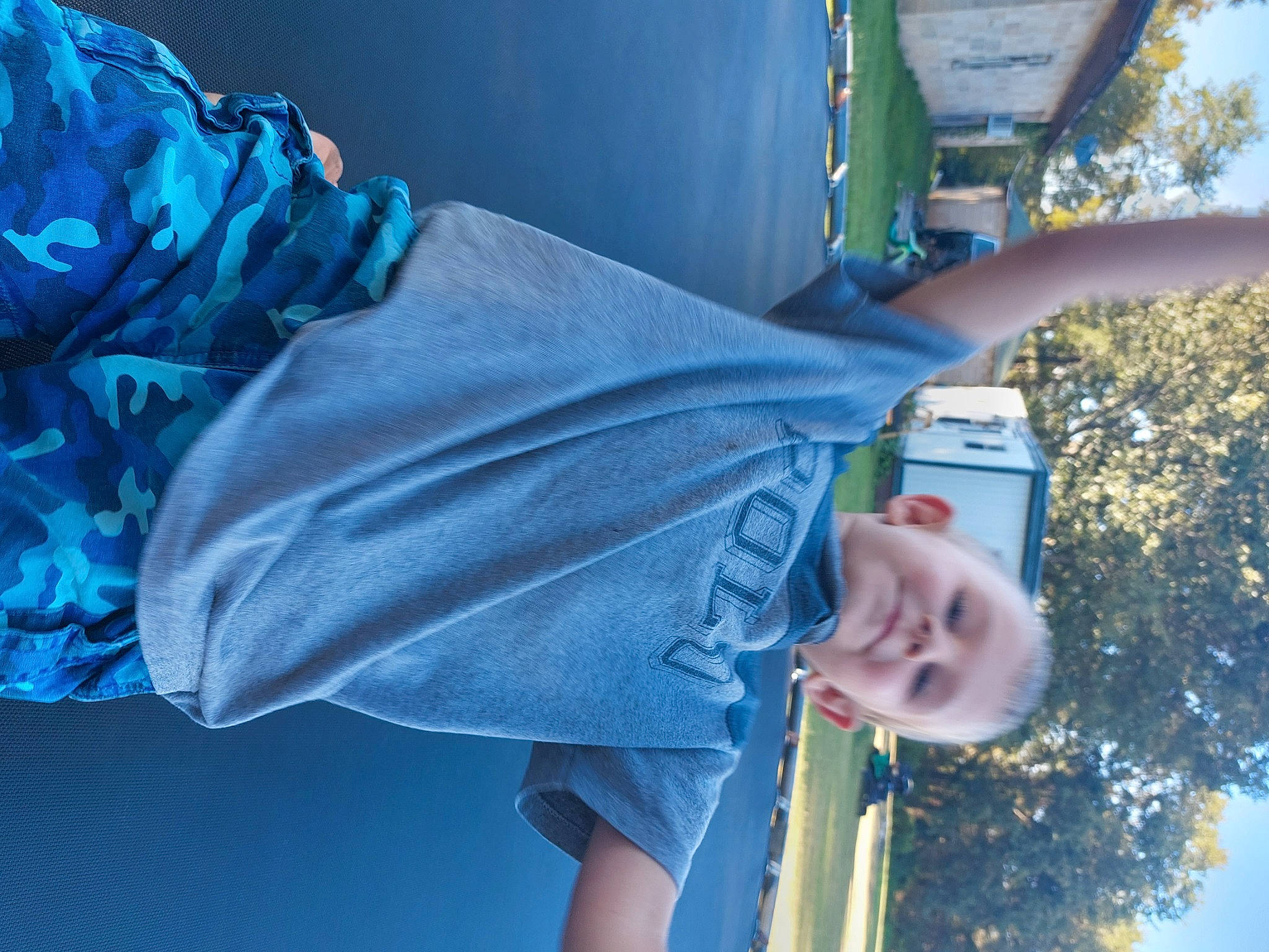 Gunnar joined the competition — help win amazing prizes! azure, blue, child, electric_blue, fun, grass, happy, human_body, human_leg, leisure, person, plant, sky, sleeve, smile, sunglasses, t_shirt, toddler, tree, vehicle_door