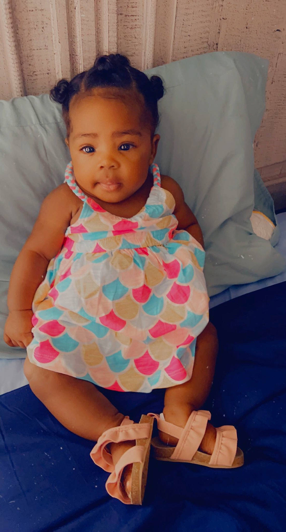 Arihanna joined the competition — help win amazing prizes! arm, azure, baby_toddler_clothing, cheek, comfort, day_dress, dress, eye, face, finger, happy, leg, neck, one_piece_garment, person, pink, purple, skin, sleeve, textile