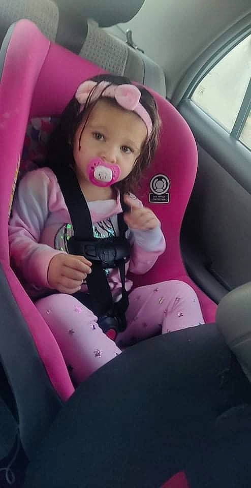 Juliany joined the competition — help win amazing prizes! automotive_design, car, car_seat, car_seat_cover, child, comfort, dress, finger, hand, head_restraint, motor_vehicle, person, pink, plant, seat_belt, steering_part, steering_wheel, toddler, vehicle, vehicle_door