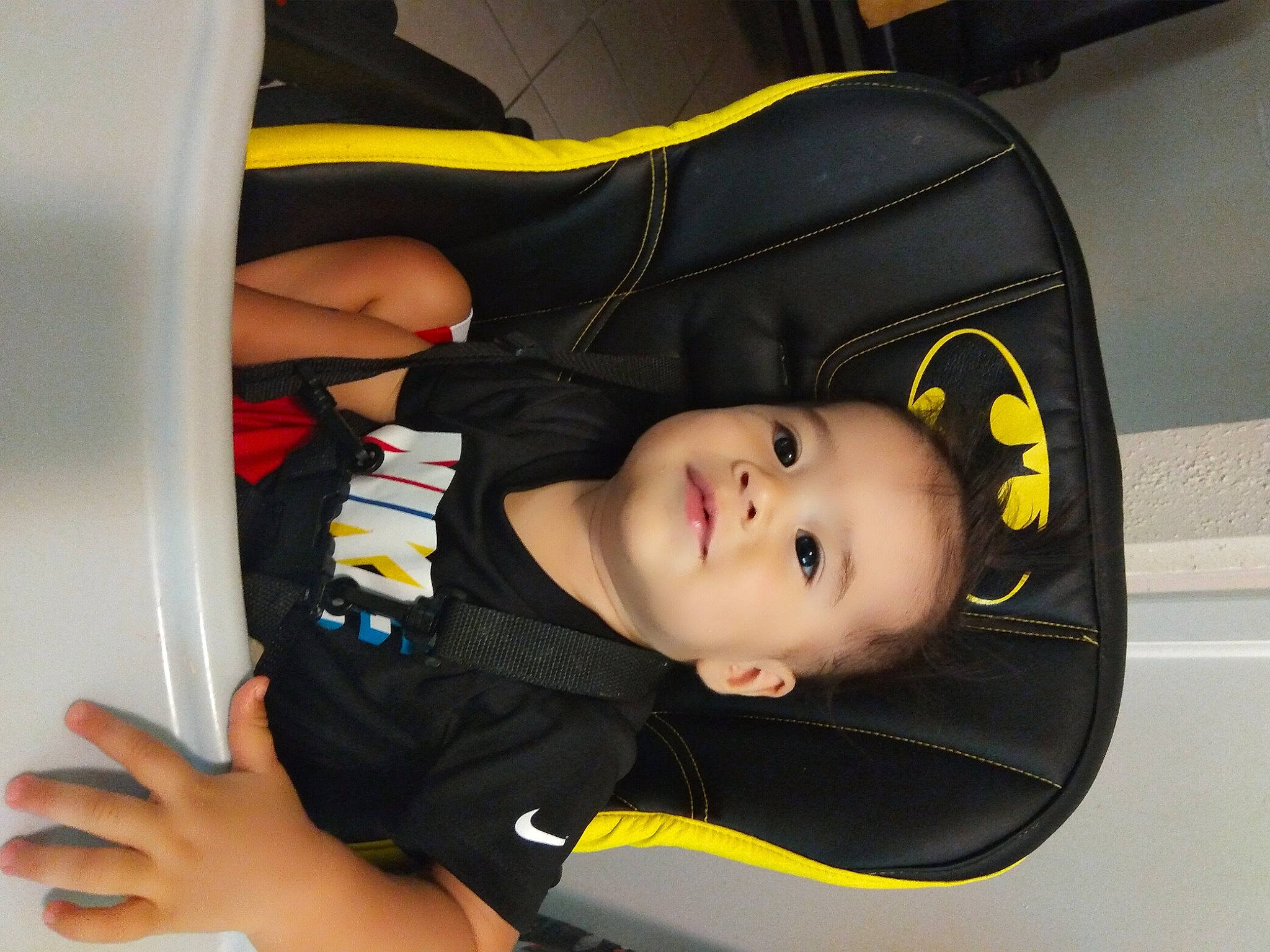 Manuel is registered to the contest to win money with this photo: baby, baby_carriage, baby_products, black_hair, car_seat, child, person, product, toddler, yellow