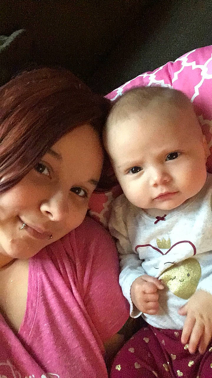 Emberlynn is registered to the contest to win money with this photo: baby, cheek, child, joy, nose, person, sibling, skin, smile, toddler