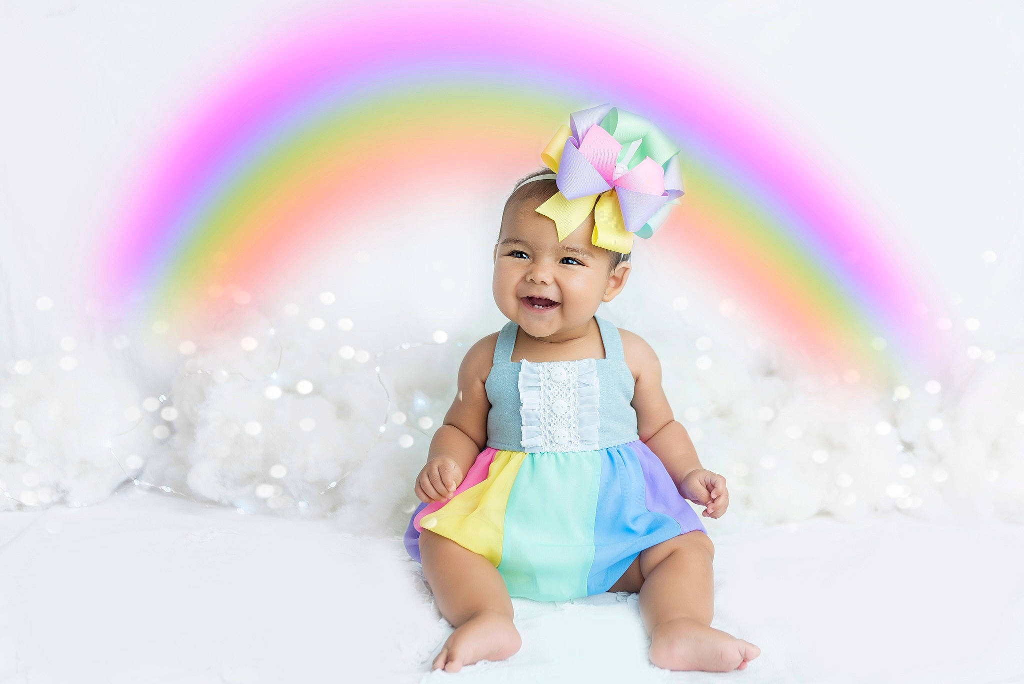 Noel joined the competition — help win amazing prizes! baby, child, child_model, fictional_character, fun, happy, joy, meteorological_phenomenon, person, photography, pink, play, rainbow, sky, smile, toddler
