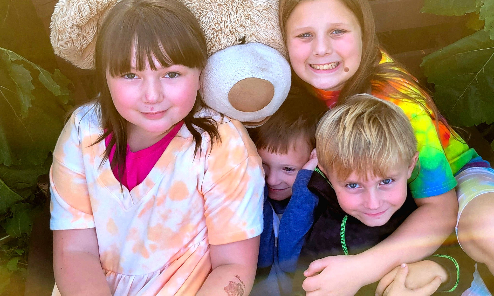 Leighton joined the competition — help win amazing prizes! blond, child, event, eye, face, friendship, fun, grass, happy, hat, head, iris, joy, leisure, person, skin, smile, social_group, sun_hat, t_shirt