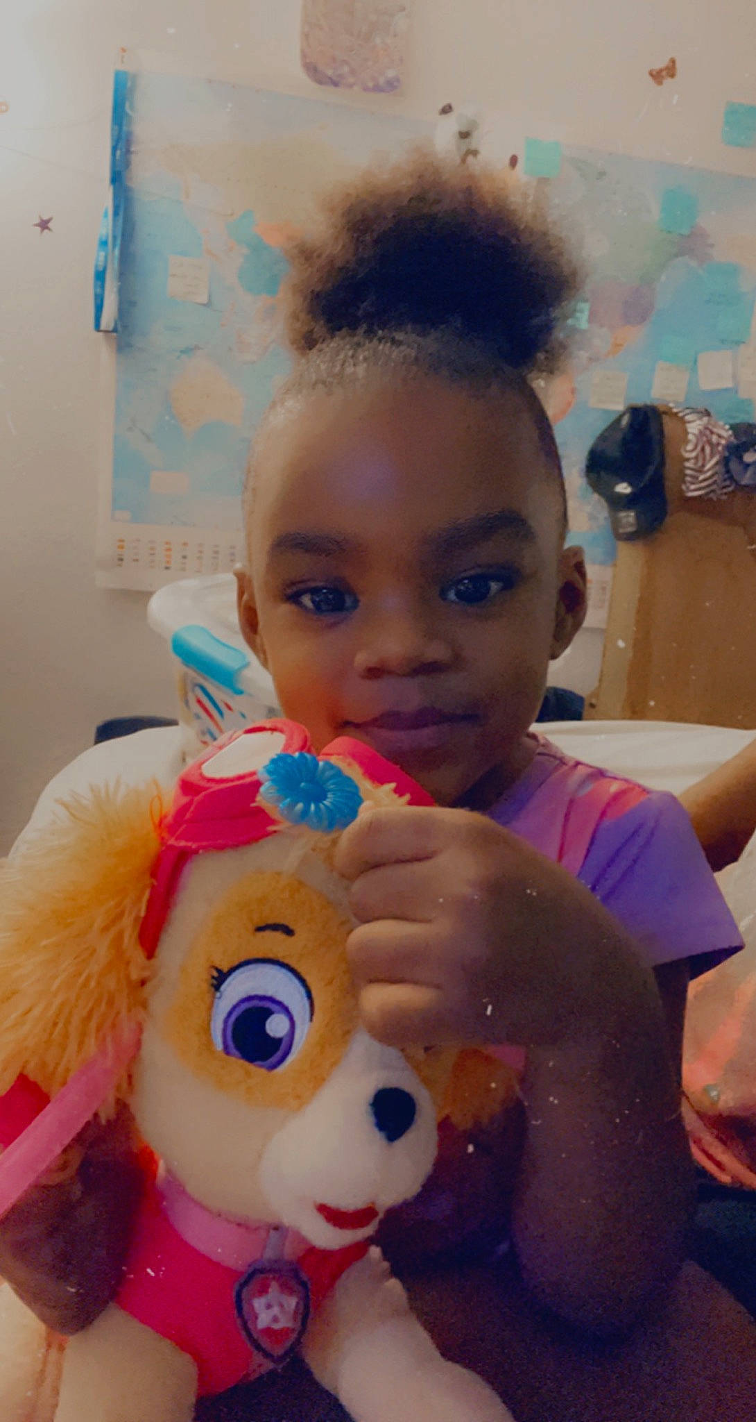 Summer Magnolia is registered to the contest to win money with this photo: beauty, cheek, child, doll, ear, eye, eyelash, fawn, fun, hair, hairstyle, happy, head, nose, organ, person, pink, skin, stuffed_toy, toddler