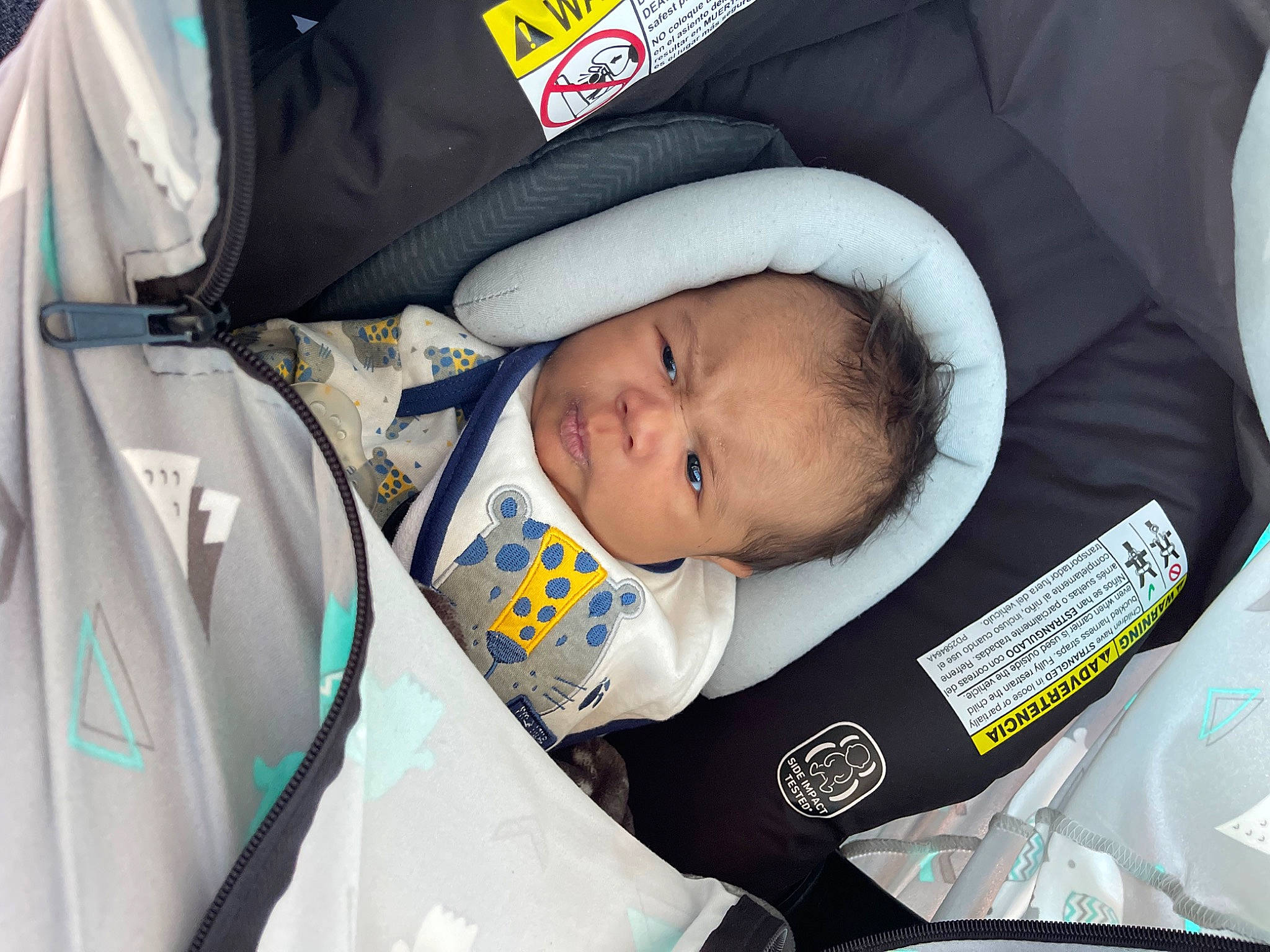 Hakeem joined the competition — help win amazing prizes! baby, baby_carriage, baby_products, baby_safety, baby_toddler_clothing, carmine, child, comfort, event, face, nap, person, product, sorrow, toddler