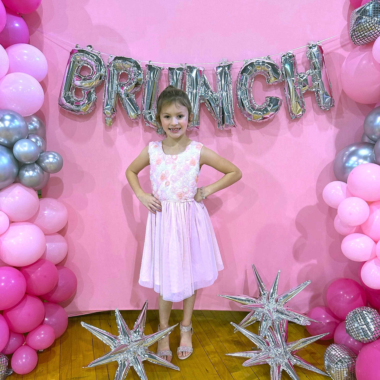 Addison joined the competition — help win amazing prizes! balloon, birthdayparty, celebrating, child, clothing, face, female, footwear, fun, girl, hair, number, party, people, person, sandal, sleeve, standing, symbol, text