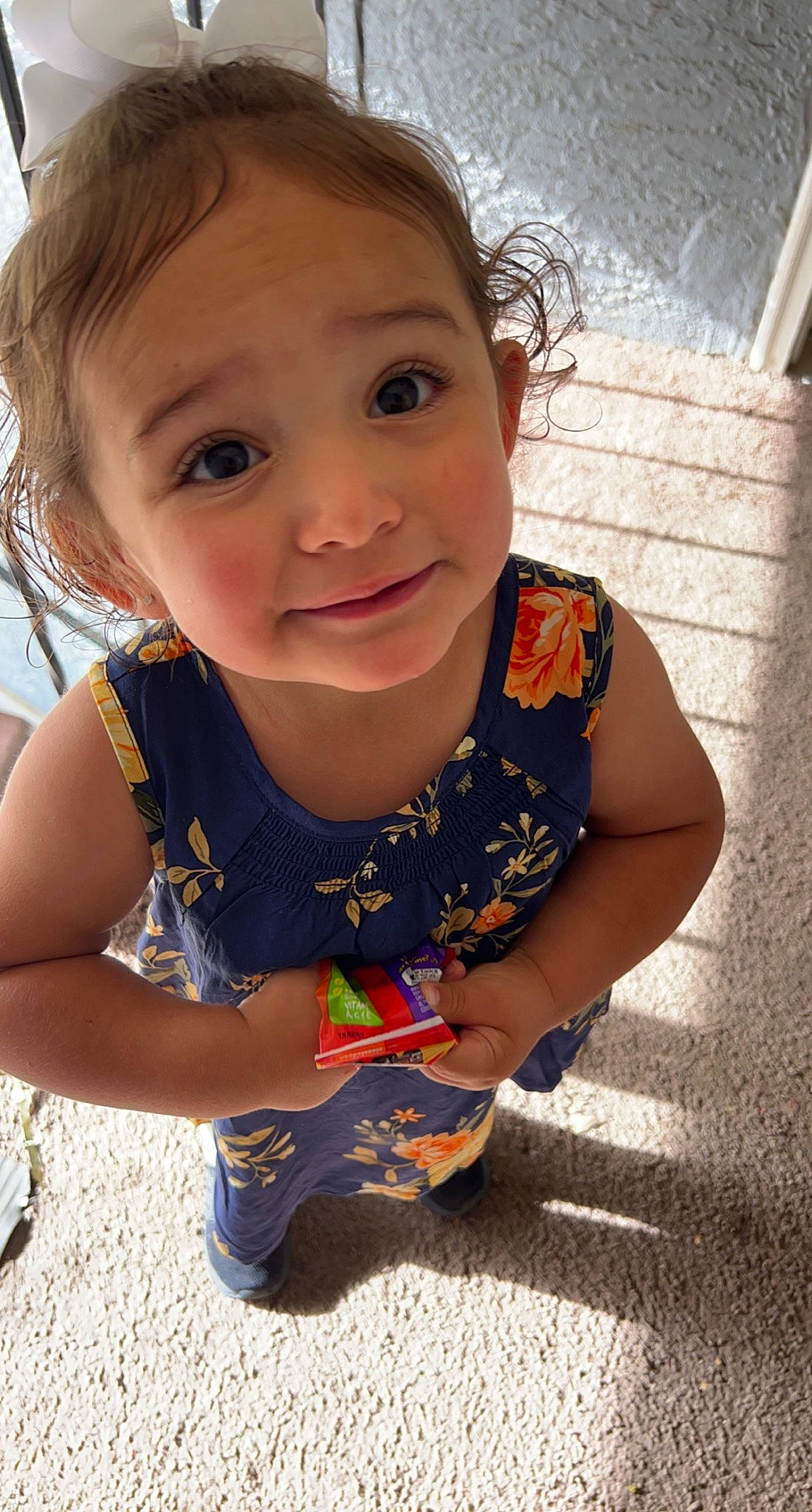 Jaylynn joined the competition — help win amazing prizes! baby_toddler_clothing, cool, fun, grass, happy, human_body, iris, joy, leg, leisure, lip, mouth, neck, people_in_nature, person, recreation, shoulder, smile, standing, summer