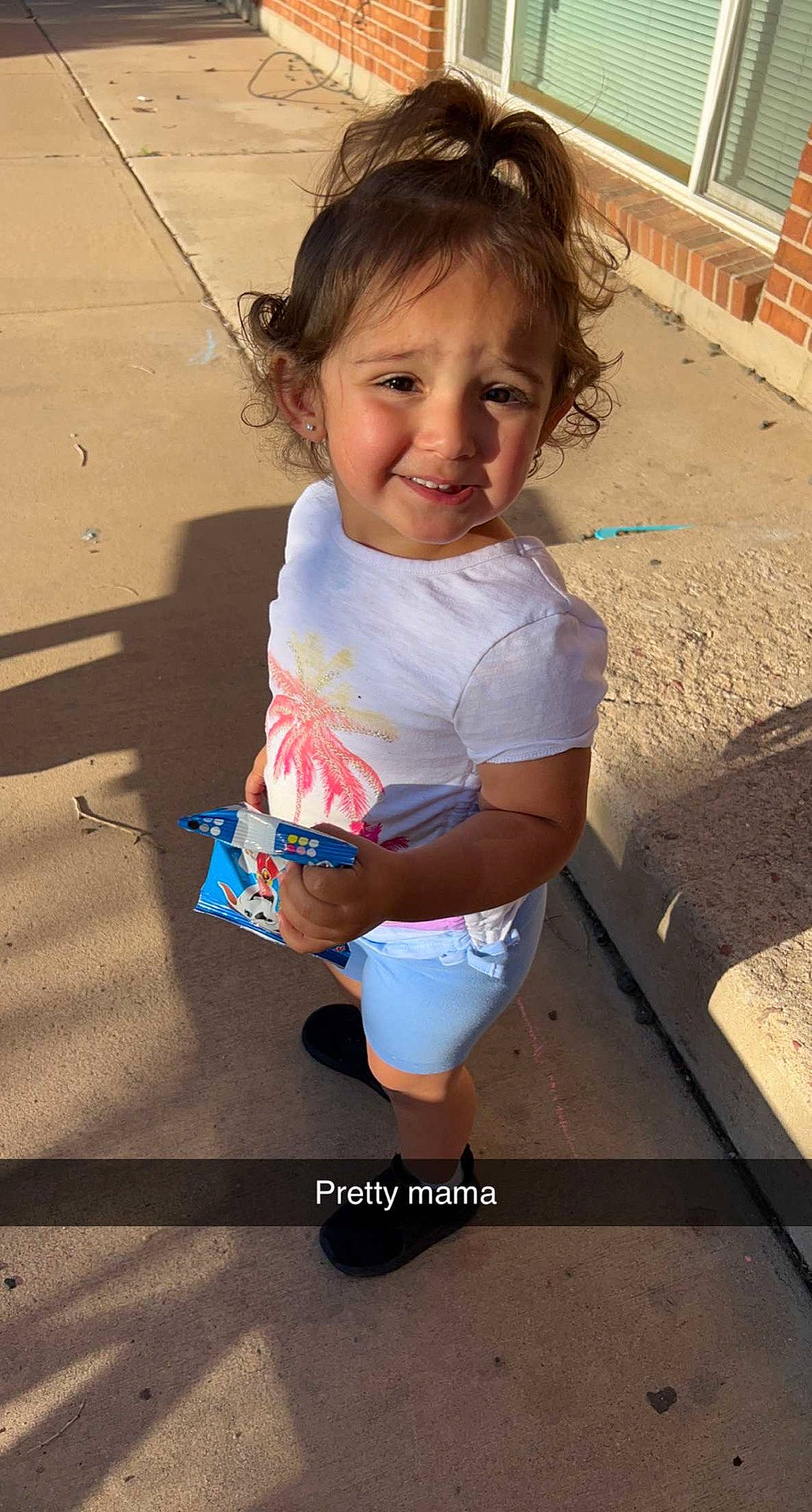 Jaylynn joined the competition — help win amazing prizes! arm, elbow, electric_blue, finger, fun, happy, human_body, human_leg, joint, joy, knee, leisure, person, recreation, shorts, sleeve, smile, t_shirt, thigh, toddler