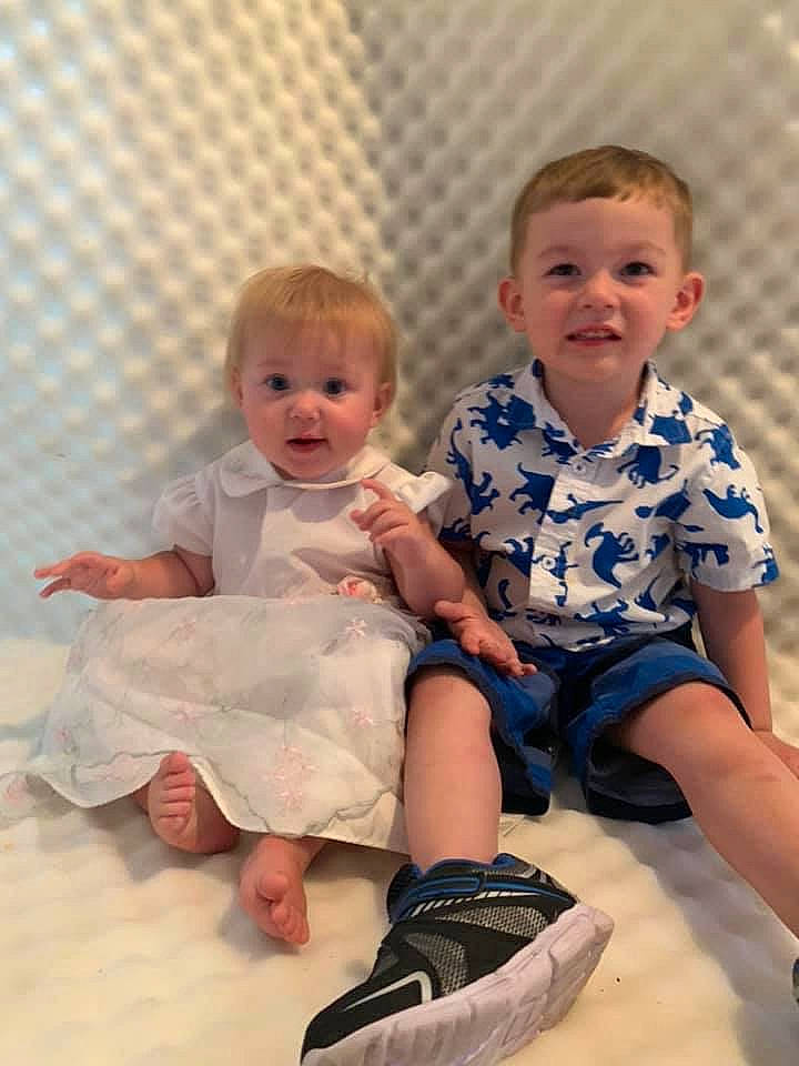 Isabell joined the competition — help win amazing prizes! baby, child, fun, people, person, sibling, sitting, smile, surprise, toddler