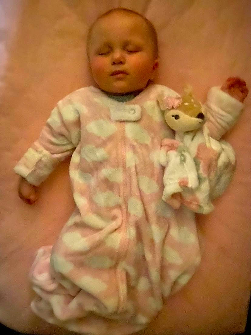 Dominic. Amelia is registered to the contest to win money with this photo: abdomen, arm, baby, baby_products, baby_sleeping, baby_toddler_clothing, cheek, chest, child, comfort, gesture, human_body, linens, mouth, nose, person, skin, sleeve, thumb, toddler