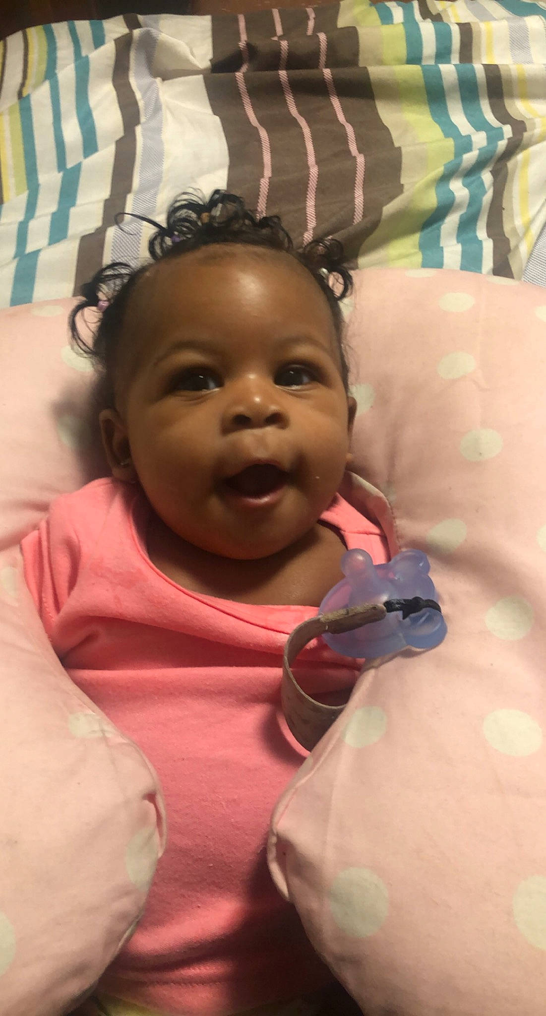 Kahlia joined the competition — help win amazing prizes! cheek, comfort, ear, eye, eyebrow, eyelash, finger, forehead, gesture, happy, iris, lip, mouth, neck, nose, person, pink, skin, smile, textile