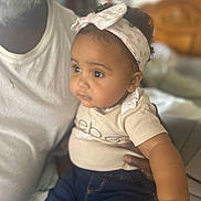 Aria joined the competition — help win amazing prizes! accessories, baby, baseballcap, clothing, couch, earring, face, furniture, happy, hat, head, jeans, jewelry, pants, person, photography, portrait, sitting, smile, t_shirt