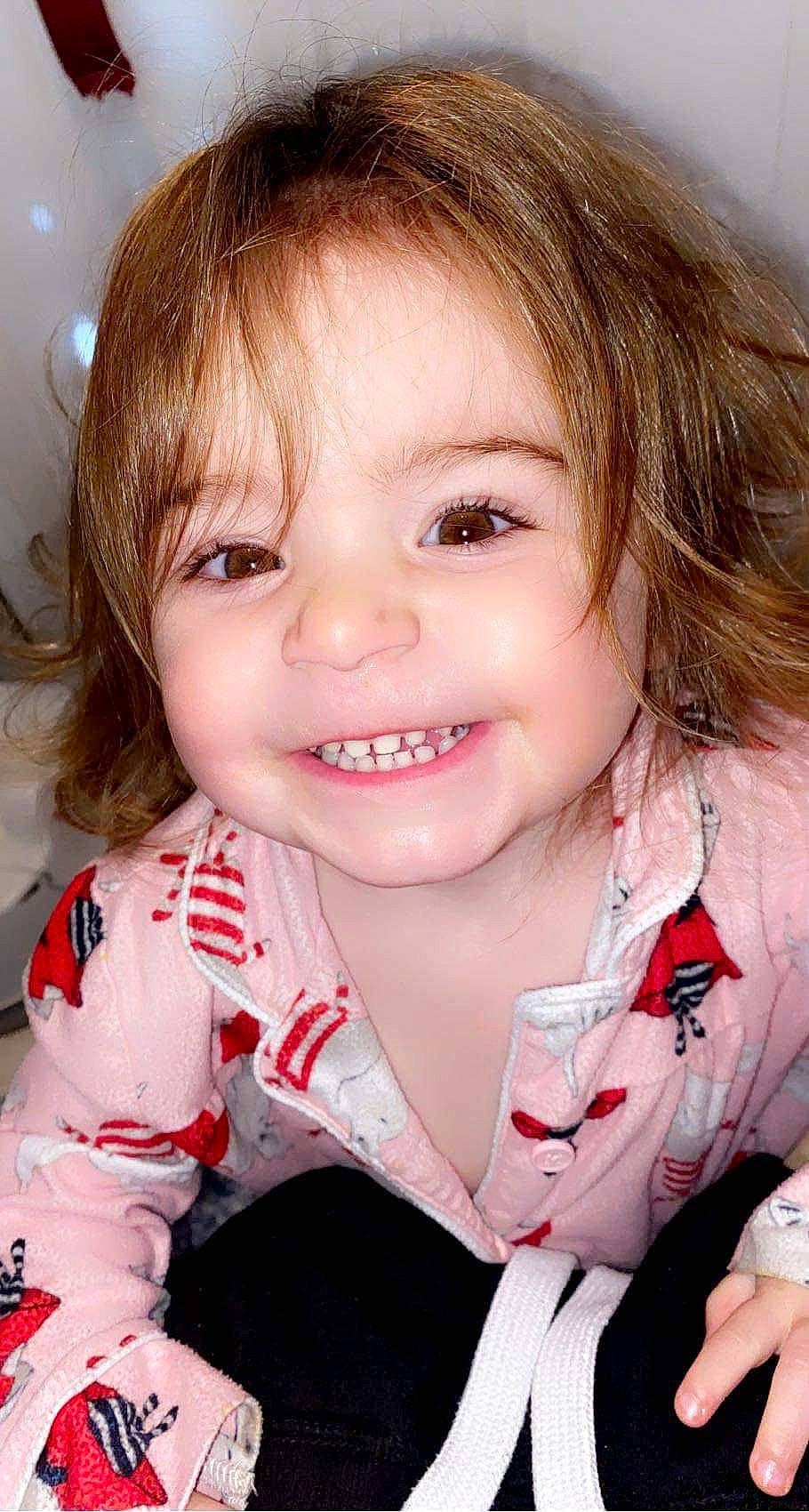 Heavenly joined the competition — help win amazing prizes! bangs, blond, cheek, child, chin, close_up, eyebrow, eyelash, facial_expression, flash_photography, fun, happy, iris, joy, lip, mouth, nose, person, pink, skin