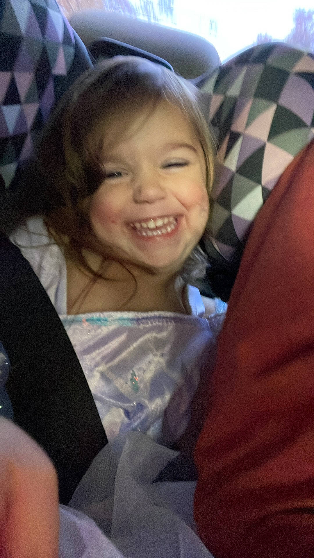 Arya joined the competition — help win amazing prizes! arm, child, comfort, dress, event, eyebrow, finger, formal_wear, gesture, hand, happy, head, iris, joy, long_hair, person, sitting, skin, smile, thumb