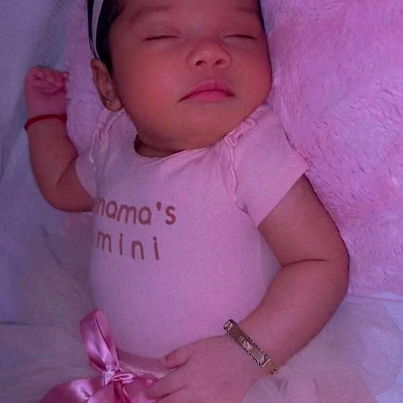 Elahni joined the competition — help win amazing prizes! accessory, adorable, baby, babywear, blanket, bow, bracelet, child, clothing, cute, flower, headband, infant, peaceful, pink, portrait, resting, sleeping, soft, tutu