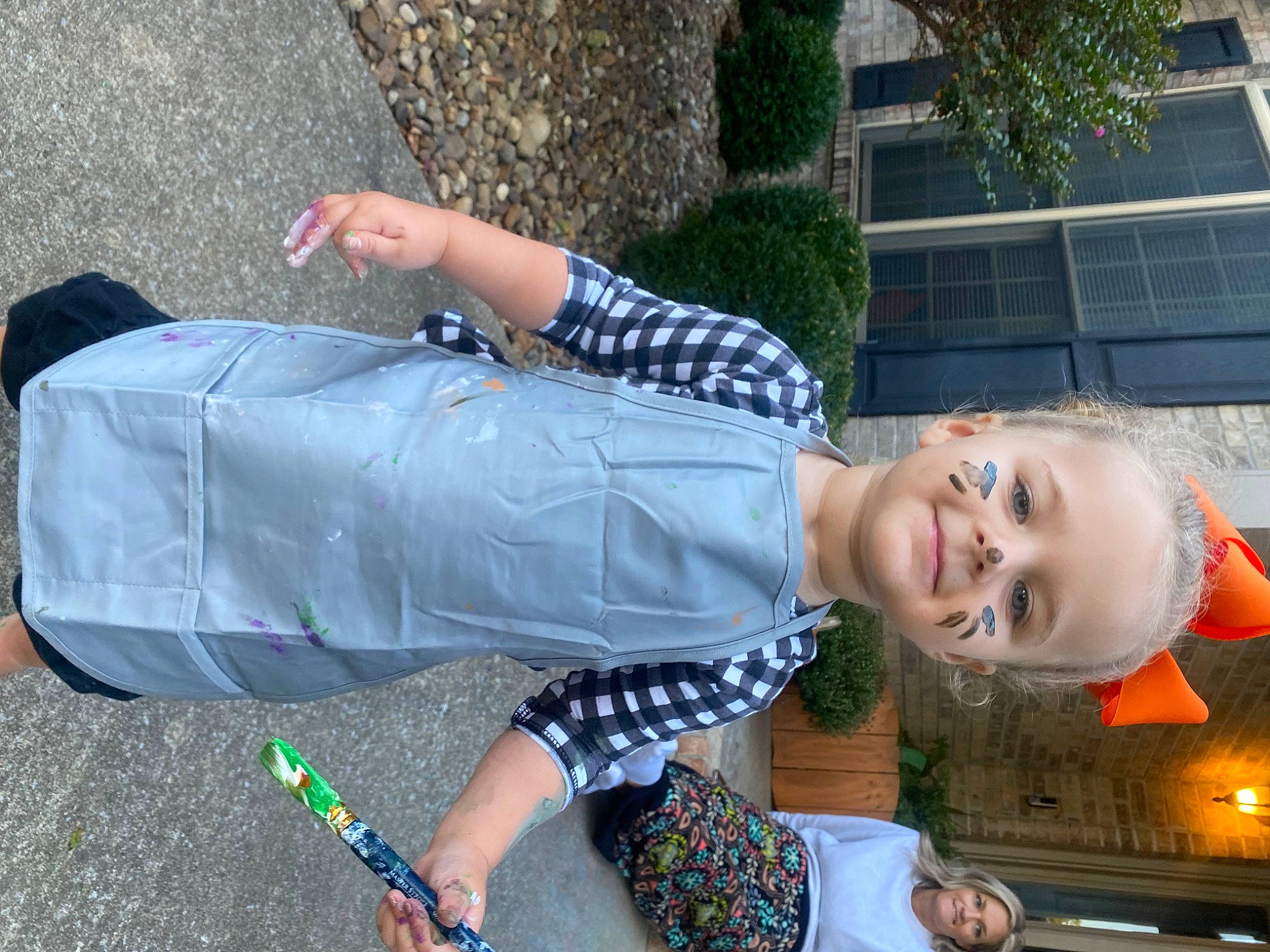 Ada Jane joined the competition — help win amazing prizes! child, fun, grass, happy, human, joy, leisure, pattern, person, plant, recreation, sitting, smile, toddler, tree, window