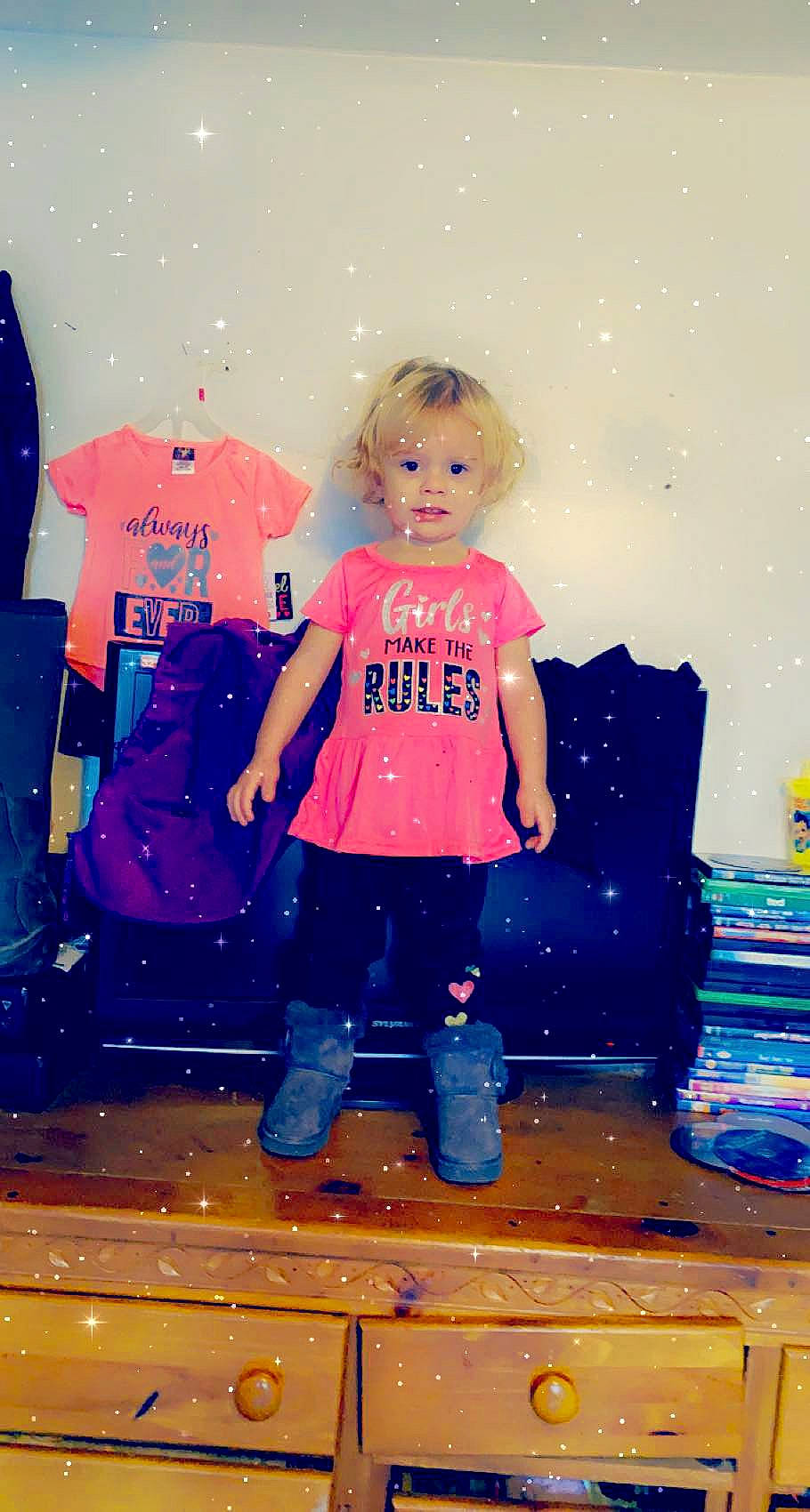 Emma Rose joined the competition — help win amazing prizes! art, blue, child, cool, electric_blue, fun, happy, illustration, leisure, magenta, paint, painting, pattern, people_in_nature, person, space, standing, tints_and_shades, toddler, visual_arts