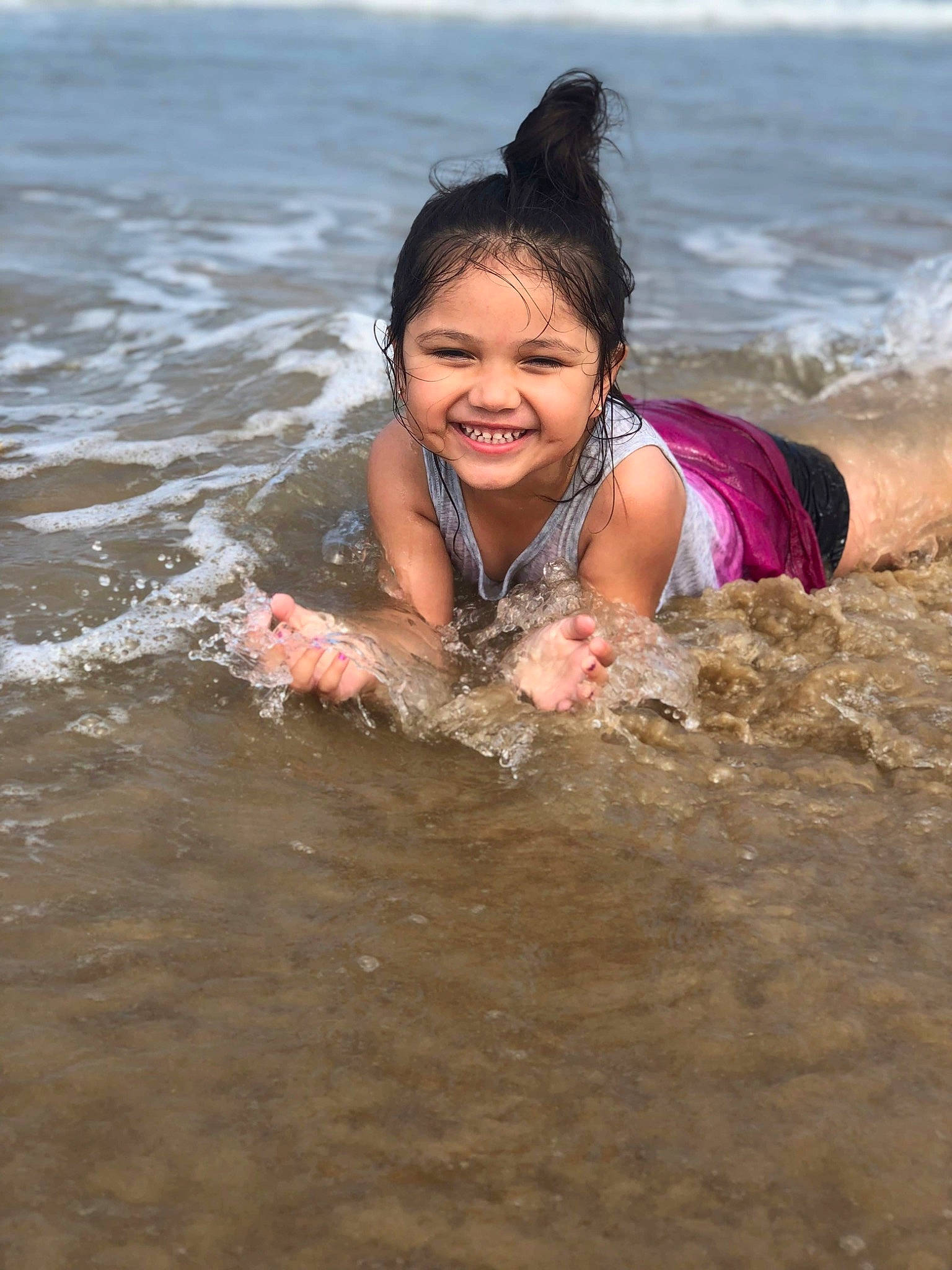 Abriana joined the competition — help win amazing prizes! beach, fun, joy, ocean, person, play, recreation, sea, smile, vacation, water