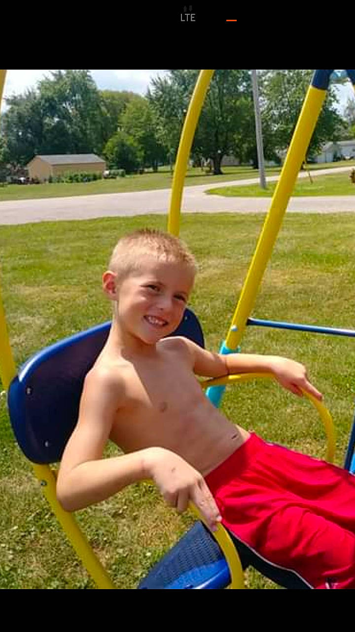 Fisher joined the competition — help win amazing prizes! child, city, fun, grass, human_settlement, joy, leisure, outdoor_play_equipment, person, play, playground, public_space, recreation, smile, summer, toddler, vacation