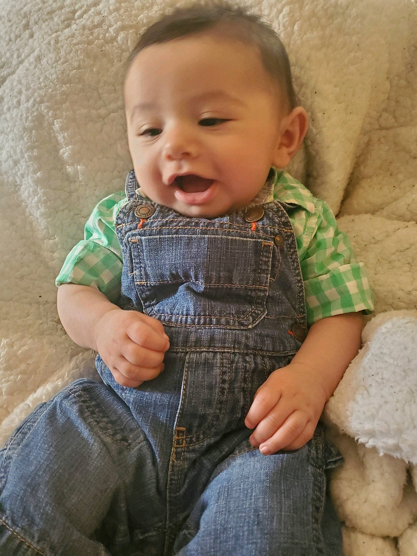 Jaydan joined the competition — help win amazing prizes! baby, baby_toddler_clothing, cheek, child, chin, eye, face, head, human, jeans, nose, people, person, sitting, skin, smile, toddler