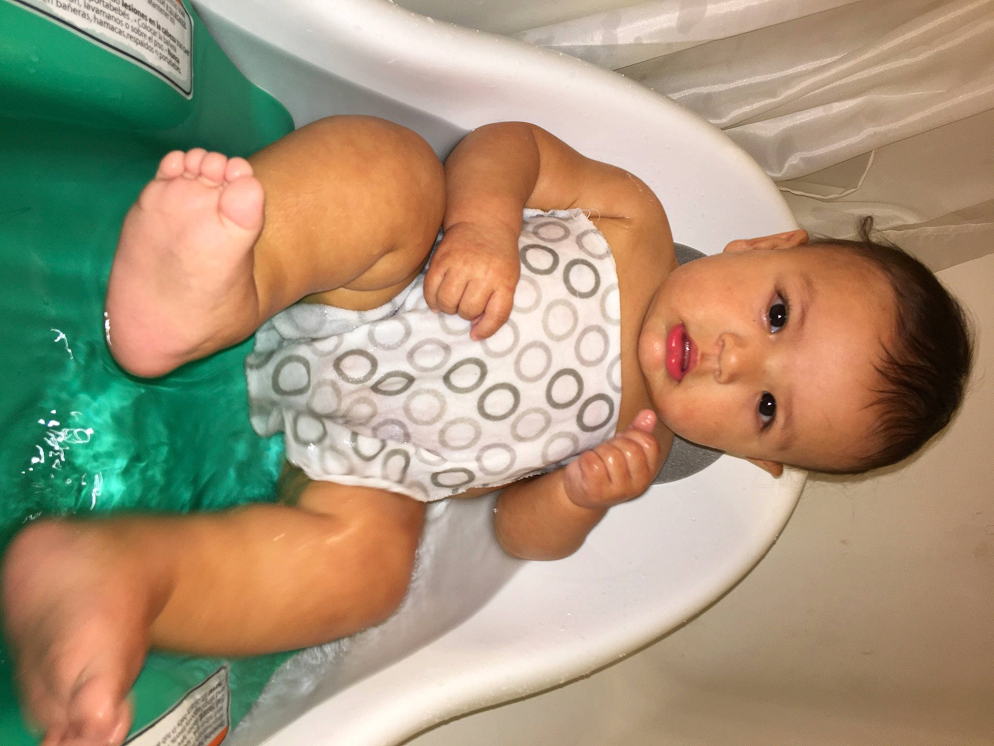 Isiah joined the competition — help win amazing prizes! abdomen, baby, baby_products, baby_safety, bathing, bathtub, chest, child, comfort, finger, foot, fun, hand, mouth, person, skin, stomach, thigh, thumb, toddler