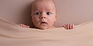 Liev joined the competition — help win amazing prizes! baby, blanket, bodypart, face, finger, hand, happy, head, hiding, newborn, person, photography, portrait, smile