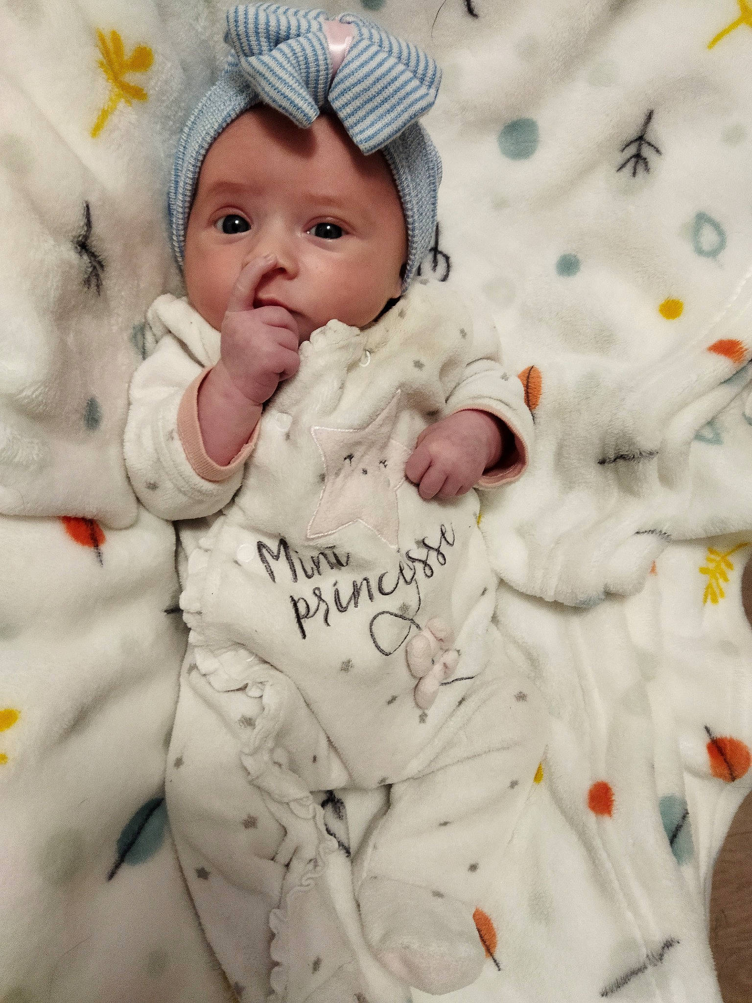 Emiliana participe au concours pour gagner de l'argent avec cette photo : baby, baby_products, baby_sleeping, baby_toddler_clothing, beanie, cap, cheek, child, face, facial_expression, fur, happy, headwear, linens, pattern, people_in_nature, person, petal, portrait_photography, sleeve