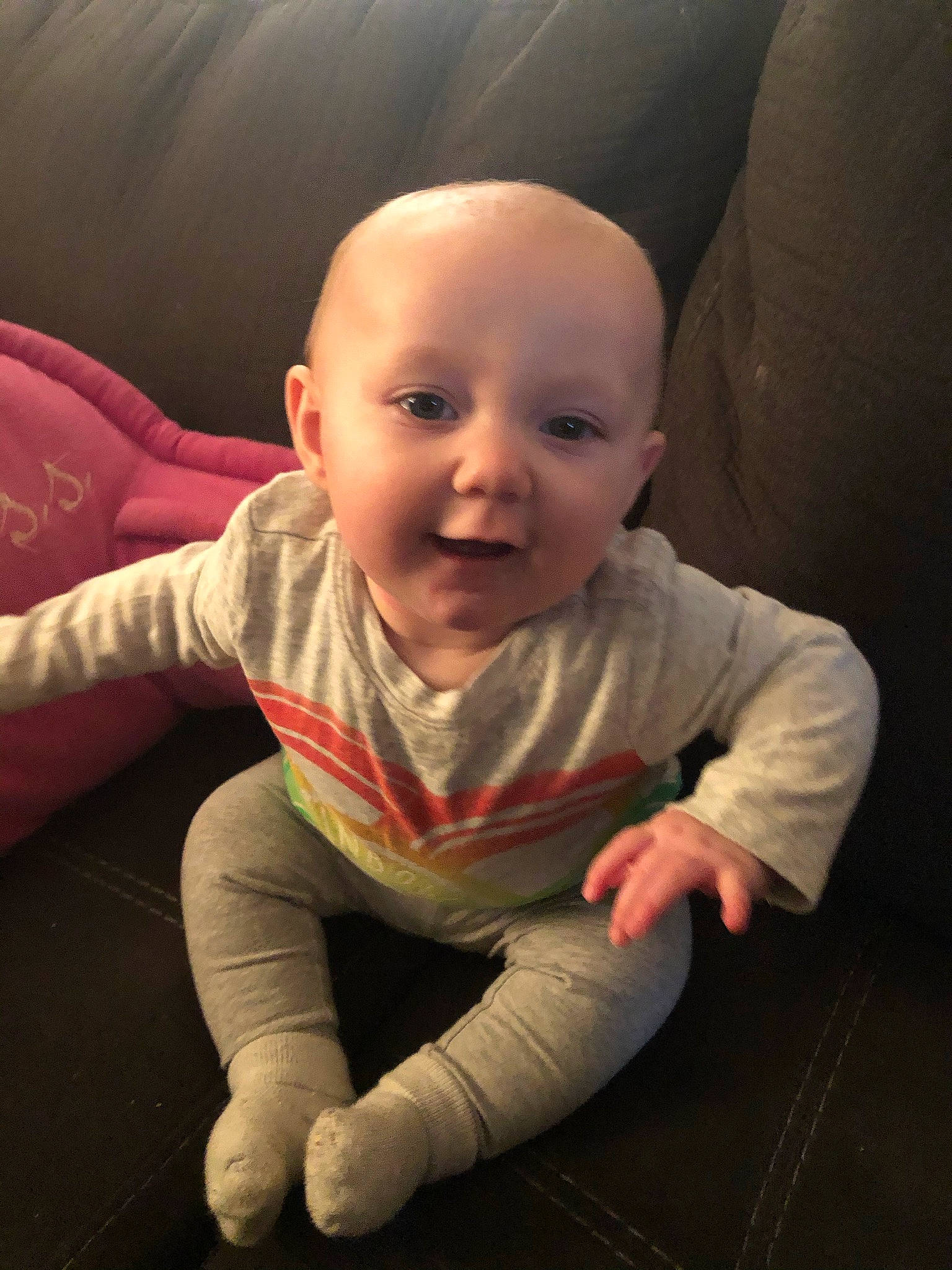 Zendaya is registered to the contest to win money with this photo: baby, baby_toddler_clothing, cheek, child, comfort, ear, elbow, facial_expression, finger, joint, lap, lip, mouth, nose, organ, person, sitting, skin, sleeve, thumb