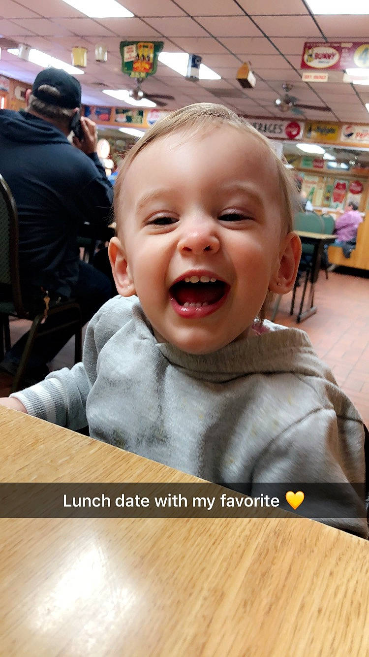 Arizona is registered to the contest to win money with this photo: baby, baby_laughing, cheek, child, chin, face, facial_expression, forehead, fun, happy, head, laugh, mouth, nose, person, photo_caption, photography, skin, smile, toddler