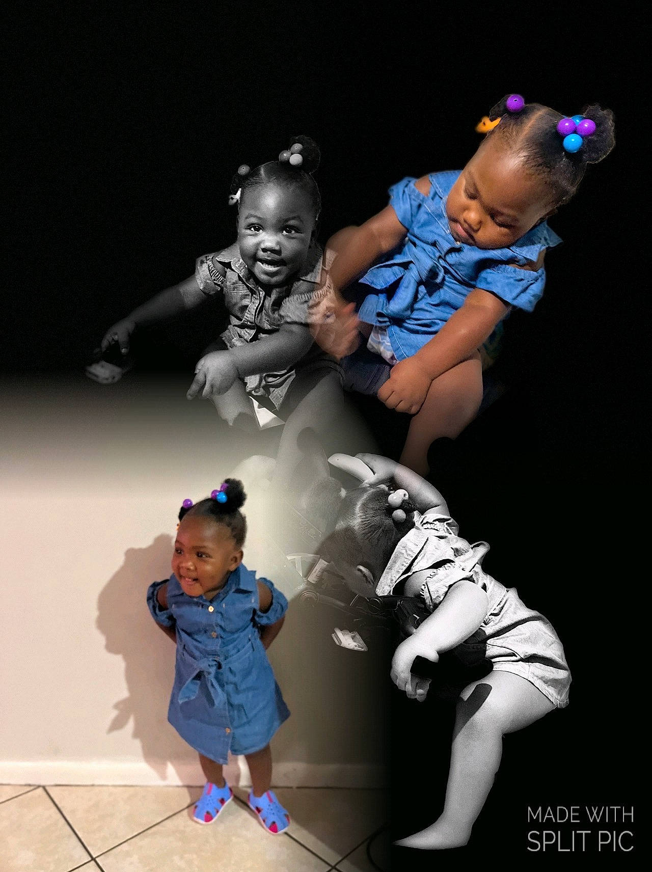 Zaleah is registered to the contest to win money with this photo: baby, baby_toddler_clothing, black, blue, child, darkness, electric_blue, entertainment, event, face, flash_photography, font, fun, gesture, happy, performing_arts, person, shorts, sleeve, t_shirt