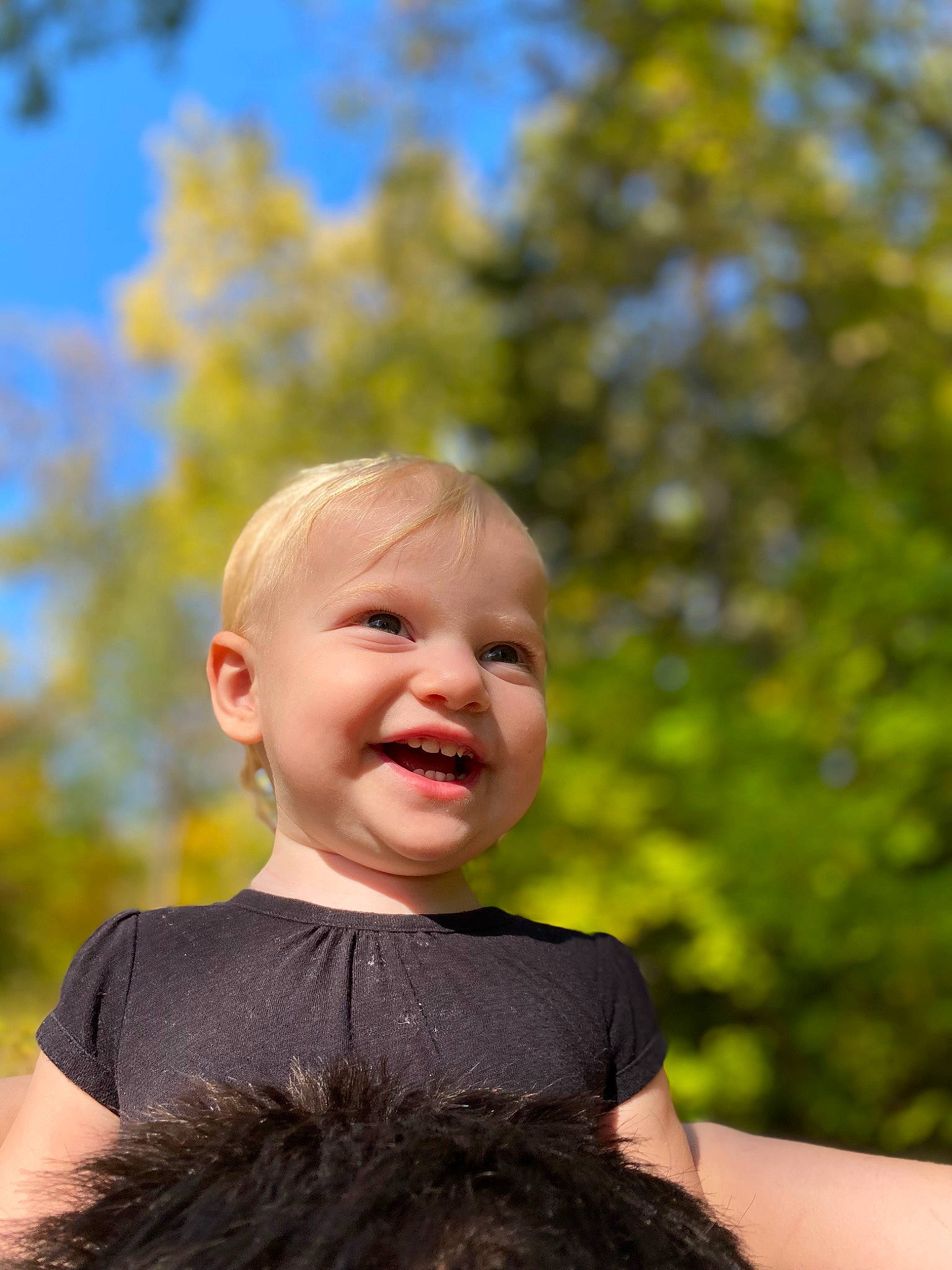Alice joined the competition — help win amazing prizes! baby, blond, child, event, face, flash_photography, fun, gesture, grass, happy, joy, laugh, leisure, people_in_nature, person, portrait, portrait_photography, sky, smile, t_shirt