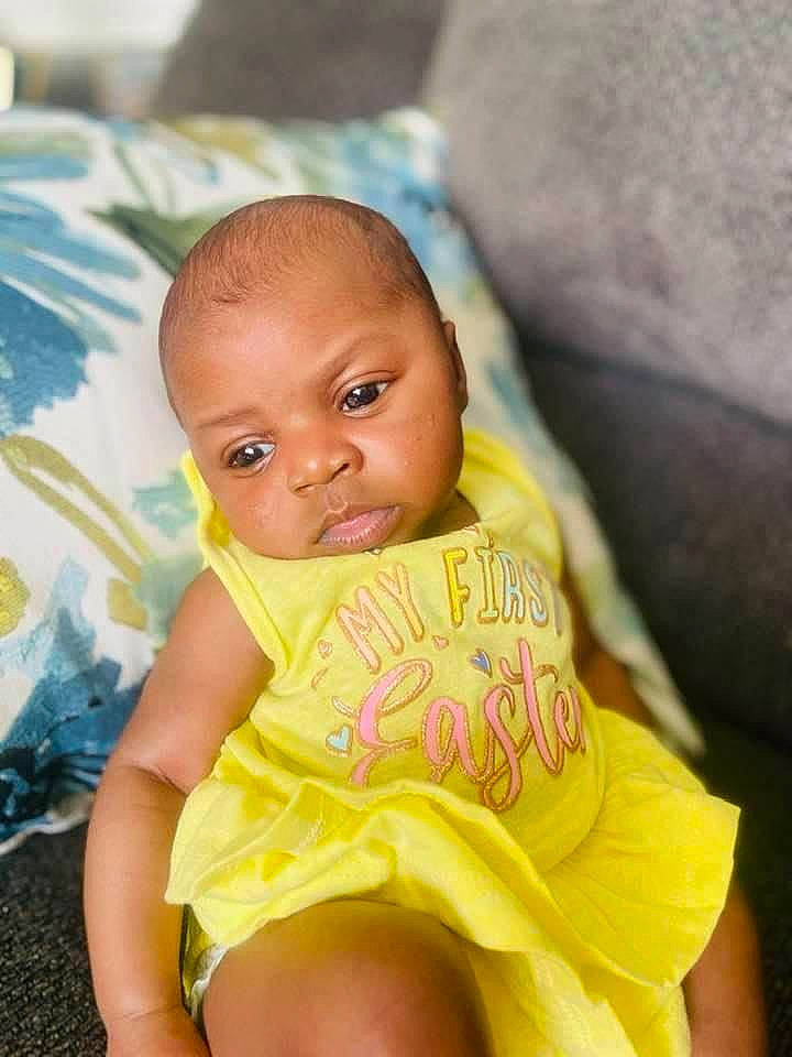 Ashlyn is registered to the contest to win money with this photo: baby, baby_products, baby_toddler_clothing, cheek, child, chin, comfort, eye, fun, grass, happy, iris, leisure, linens, mouth, nose, person, sitting, skin, toddler