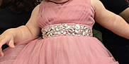 Leonora joined the competition — help win amazing prizes! baby, child, pink_dress, flower_crown, laughing, happy, cute, infant, portrait, celebration, tulle, sparkle_belt, indoor, person, smile, dress, headwear, joy, toddler, fashion