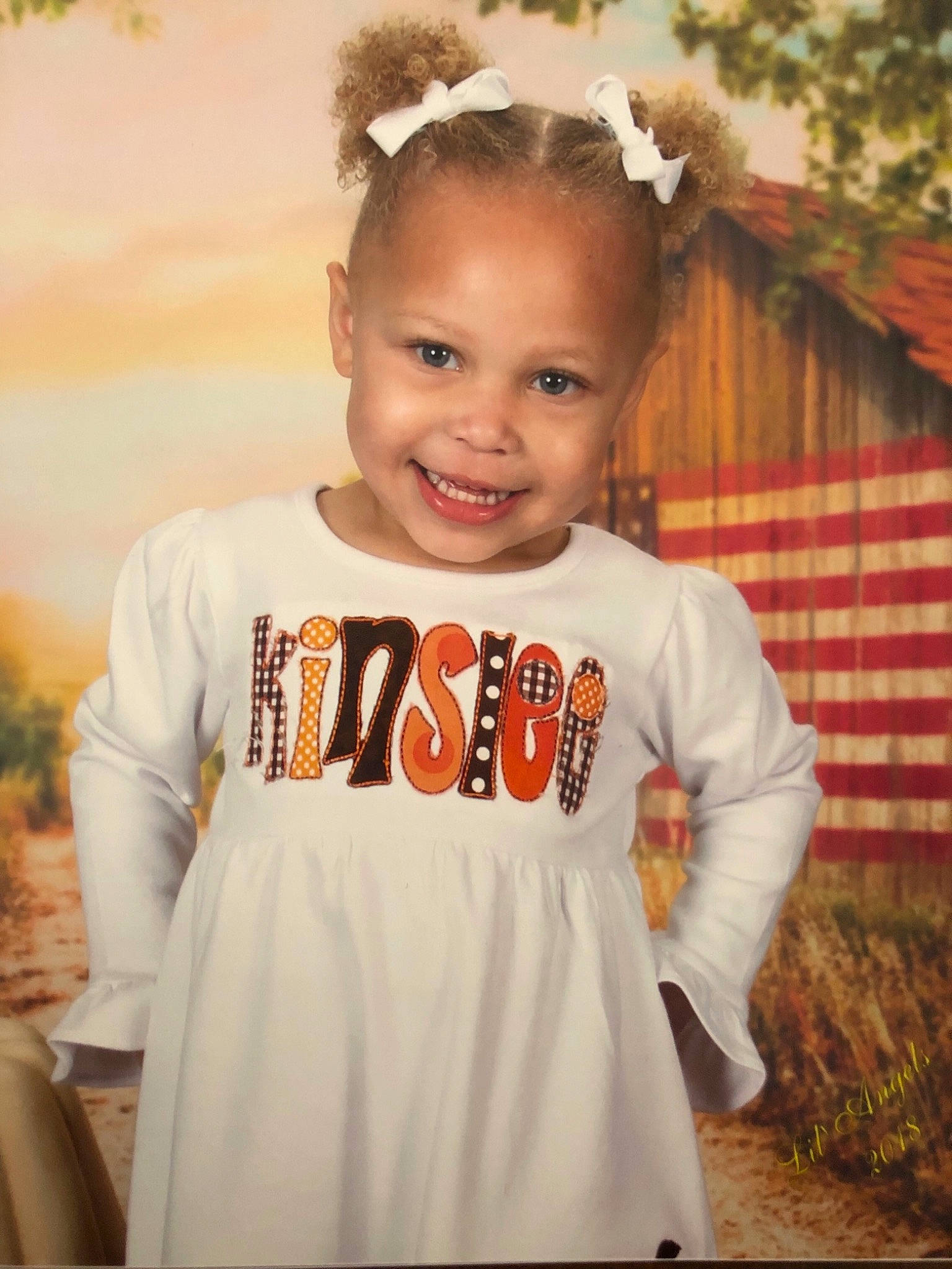 Kinslee joined the competition — help win amazing prizes! child, day, girl, hair_accessory, happiness, joy, person, product, shoulder, sleeve, smile, t_shirt, toddler