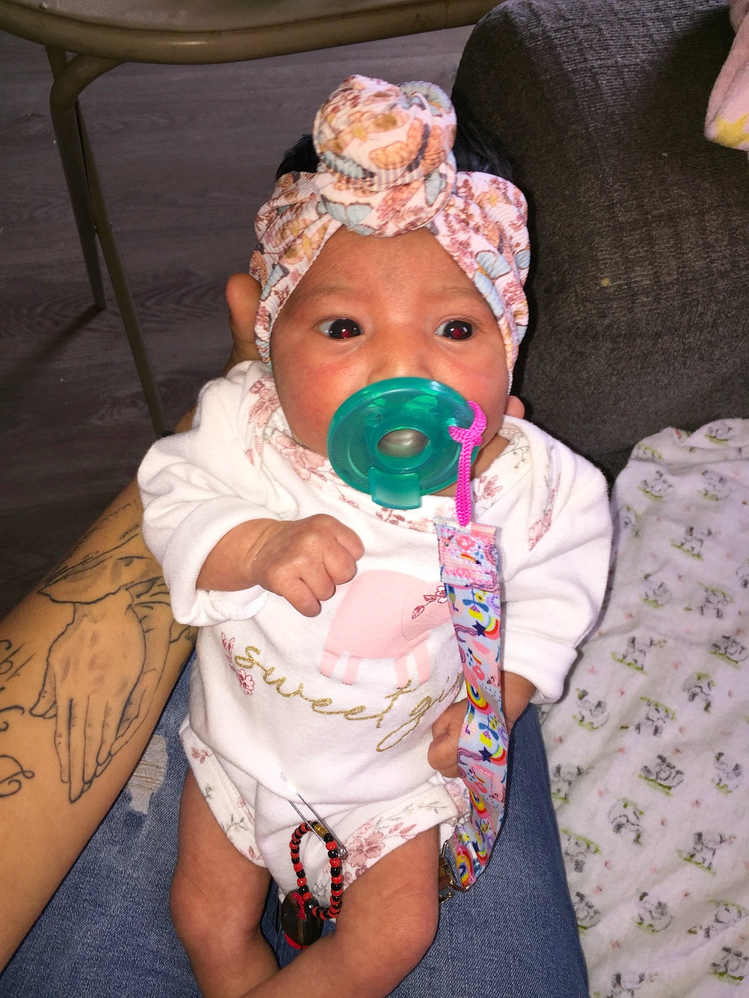 Joleeona is registered to the contest to win money with this photo: baby, baby_products, baby_toddler_clothing, chair, cheek, comfort, drinkware, event, eye, eyelash, face, fun, happy, head, headgear, headwear, human_body, iris, mouth, person