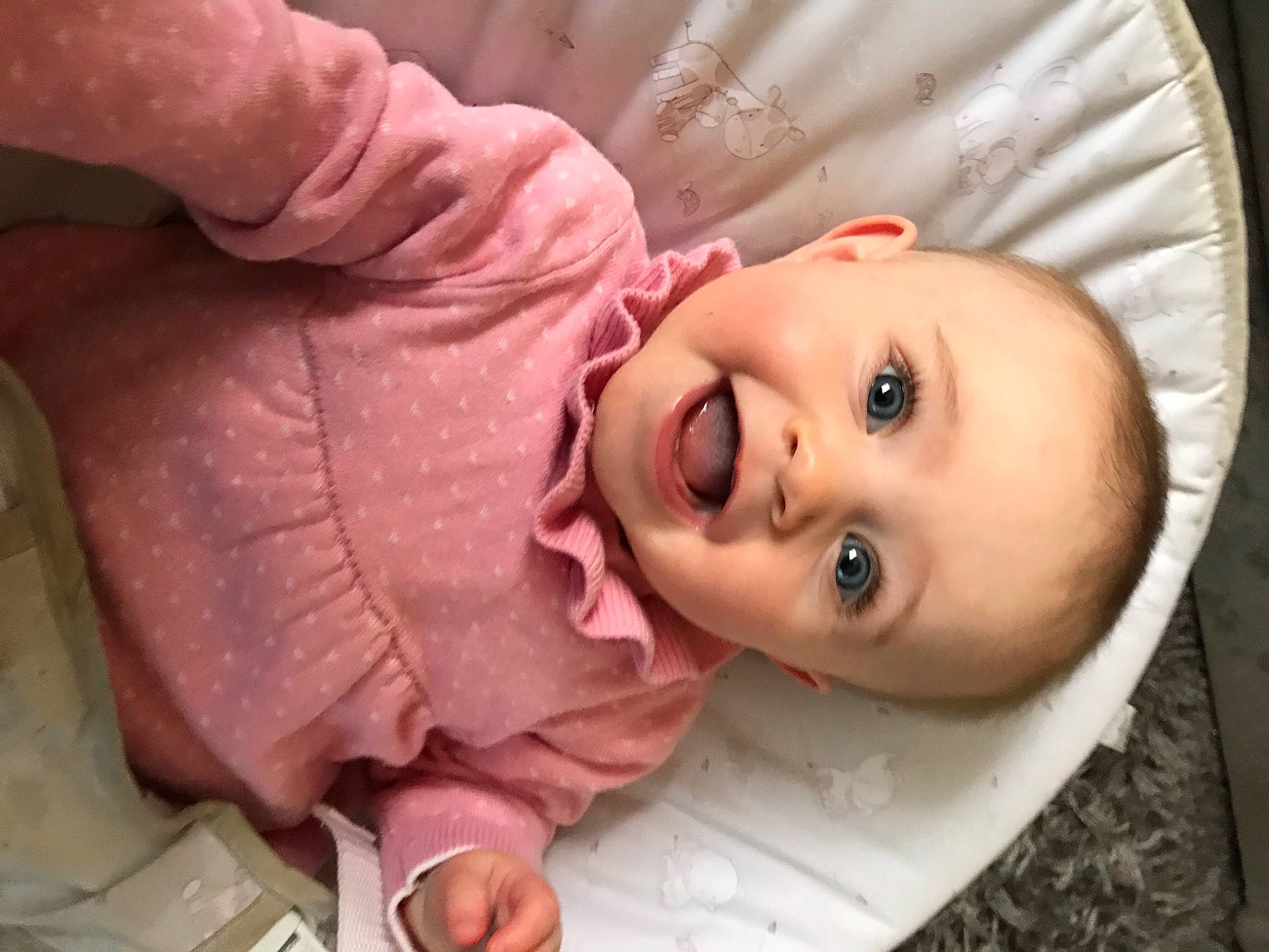 Lexie joined the competition — help win amazing prizes! baby, baby_toddler_clothing, cheek, chin, ear, eyebrow, eyelash, finger, forehead, hair, headgear, human_body, iris, lip, mouth, nose, person, pink, skin, sleeve