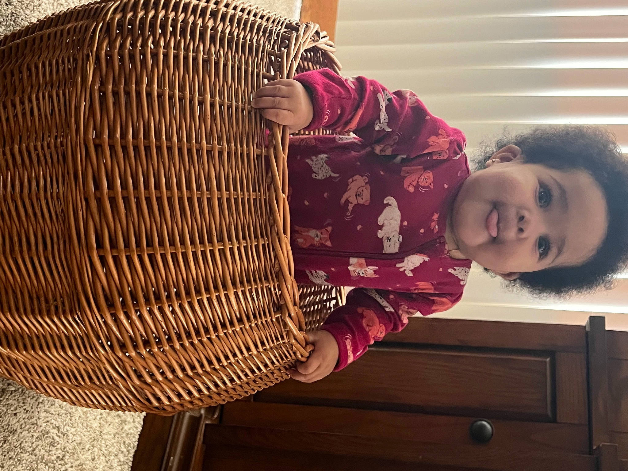 Khaleesi joined the competition — help win amazing prizes! beauty, cap, child, comfort, eye, happy, hat, head, headgear, magenta, organ, outerwear, pattern, person, sitting, sleeve, sunglasses, textile, tints_and_shades, toddler