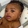 Ace joined the competition — help win amazing prizes! baby, bathtub, water, child, infant, cushion, stars, skin, face, eyes, mouth, hair, bath, relaxing, cute, indoors, person, resting, young, expression
