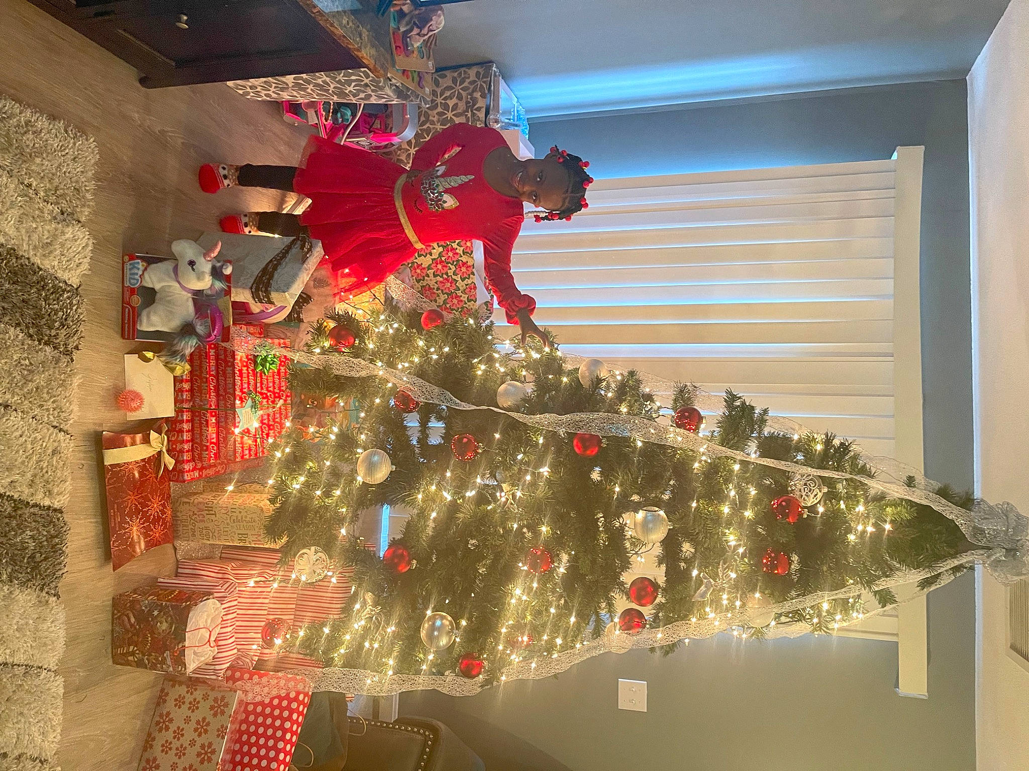 Jalayah joined the competition — help win amazing prizes! building, ceiling, christmas, christmas_decoration, christmas_ornament, christmas_tree, decoration, event, fun, holiday, holiday_ornament, interior_design, joy, ornament, person, plant, room, tints_and_shades, tree, window