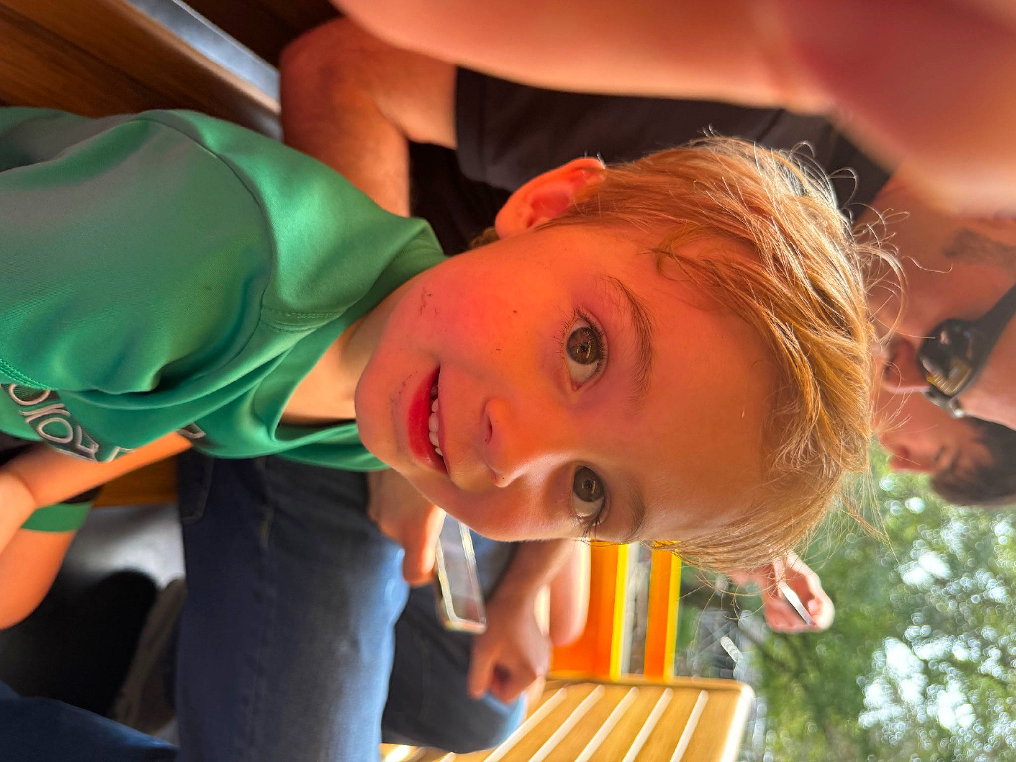 Cayden joined the competition — help win amazing prizes! blond, cheek, child, chin, eyelash, fun, grass, happy, leisure, lip, mouth, nose, orange, organ, person, recreation, sky, smile, toddler, tree