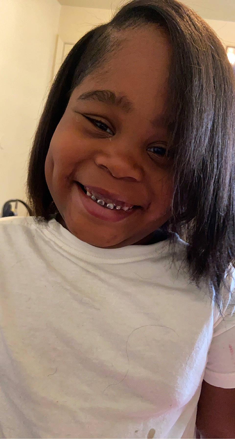 Azariyah is registered to the contest to win money with this photo: cheek, chin, ear, eye, eyebrow, eyelash, facial_expression, forehead, hair, head, jaw, joy, lip, mouth, neck, nose, person, shoulder, skin, sleeve