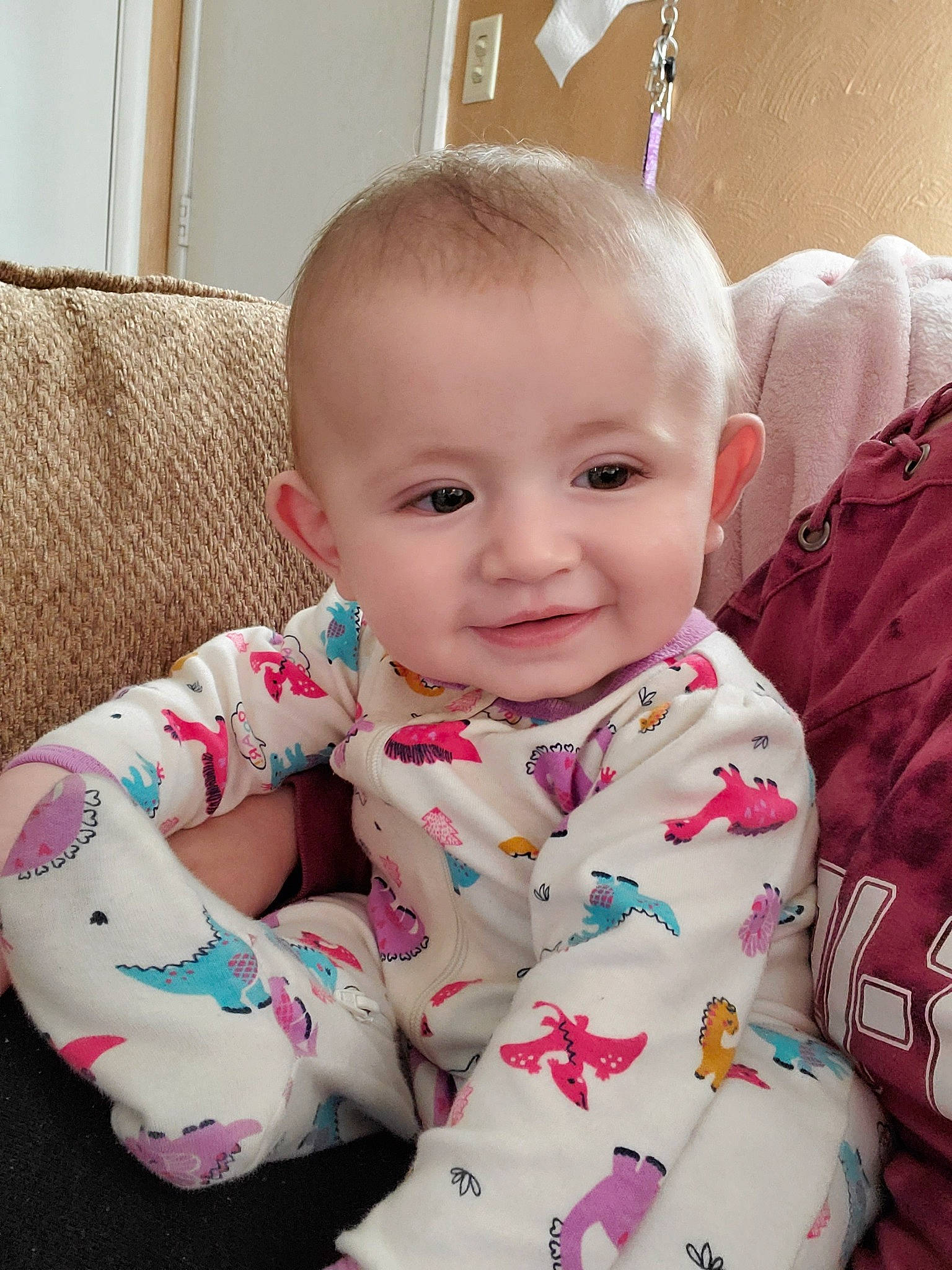 Raven joined the competition — help win amazing prizes! baby, baby_products, baby_toddler_clothing, cheek, child, head, lip, person, pink, product, sitting, skin, toddler