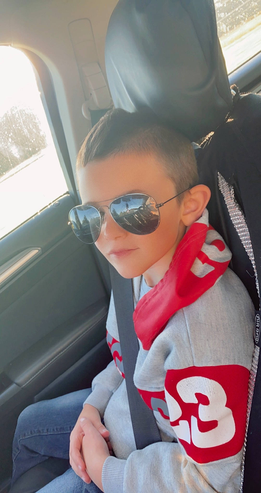 Jordan is registered to the contest to win money with this photo: auto_part, automotive_design, automotive_exterior, car, car_seat, car_seat_cover, eyewear, family_car, glasses, goggles, head_restraint, motor_vehicle, person, personal_luxury_car, personal_protective_equipment, seat_belt, sunglasses, vehicle, vehicle_door, vision_care