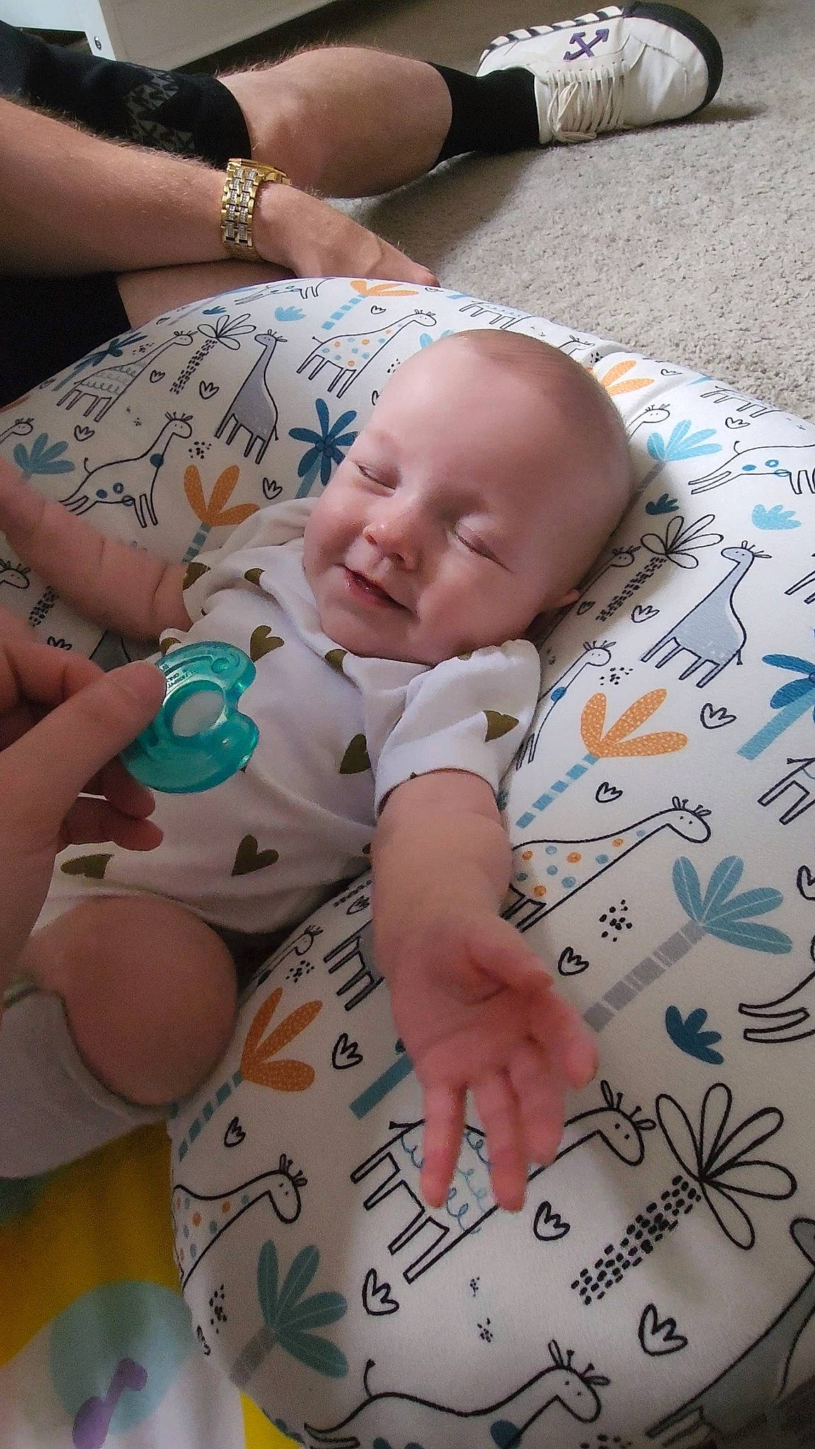 Jade joined the competition — help win amazing prizes! baby, baby_products, baby_toddler_clothing, cheek, child, comfort, eye, finger, hand, happy, human, human_body, mammal, people, person, product, skin, smile, thigh, toddler