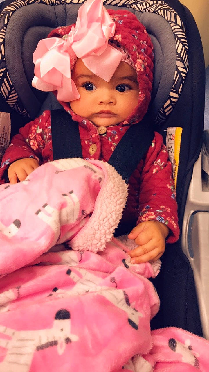 Maylani joined the competition — help win amazing prizes! baby, birth, cheek, child, daughter, flesh, peach, person, pink, skin, smile, toddler