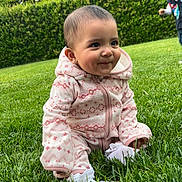 Maylynn is registered to the contest to win money with this photo: baby, backyard, boy, child, crawling, face, grass, happy, head, lawn, male, nature, outdoors, park, person, photography, plant, portrait, sitting, yard