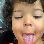 Council is registered to the contest to win money with this photo: baby, bodypart, clothing, cream, dessert, face, food, head, icecream, mouth, person, photography, piercing, portrait, purple, selfie, spitting, t_shirt, teeth, tongue