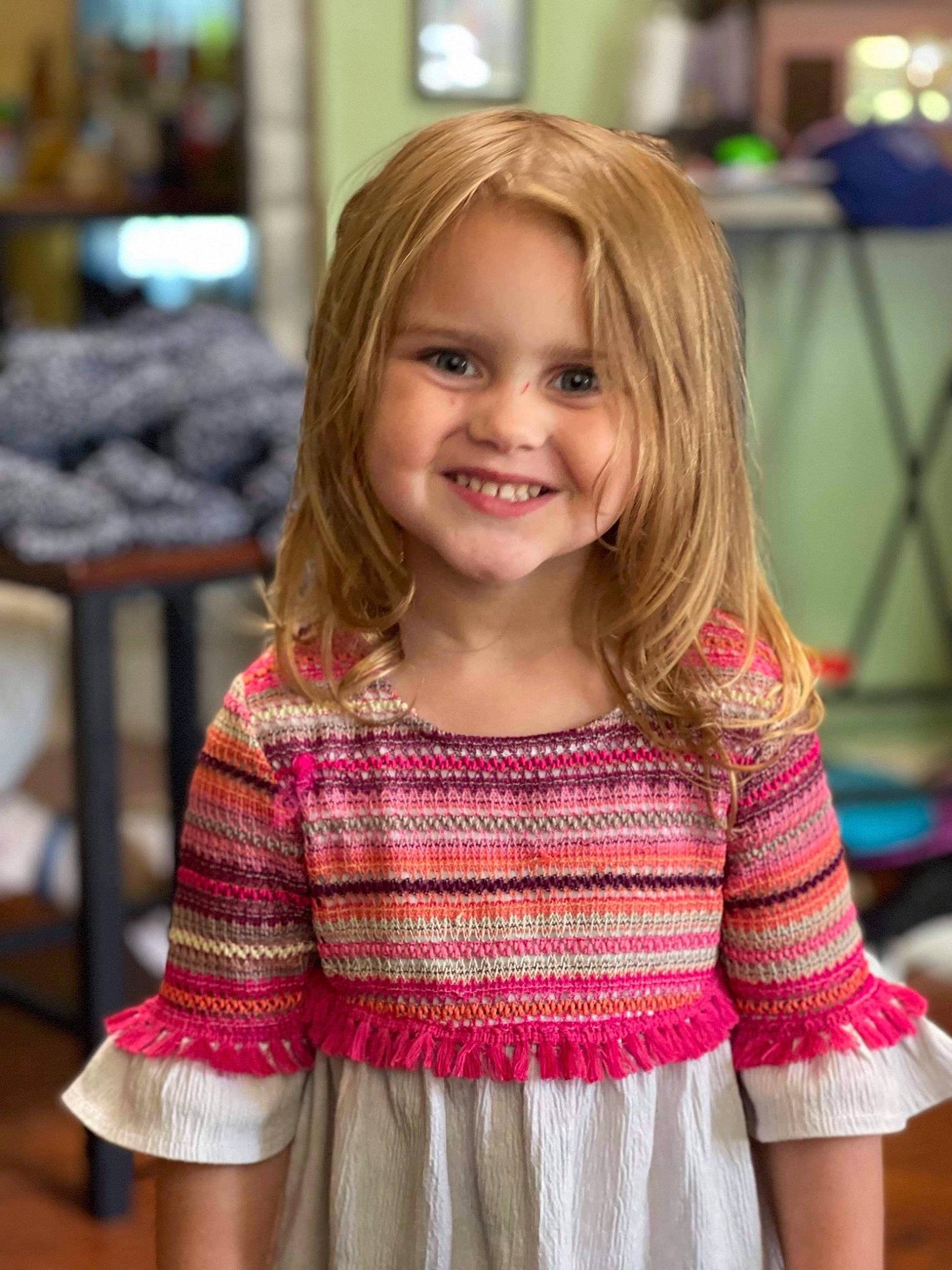 Alyson joined the competition — help win amazing prizes! brown_hair, cheek, child, event, fashion, fashion_design, fun, hair, hairstyle, happy, human, iris, joy, long_hair, person, skin, sleeve, smile, standing, street_fashion