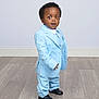Alan joined the competition — help win amazing prizes! toddler, child, boy, suit, blue_suit, formal_wear, standing, indoor, floor, wooden_floor, portrait, curious, wide_eyes, black_shoes, photography, young_child, smile, happy, studio, background